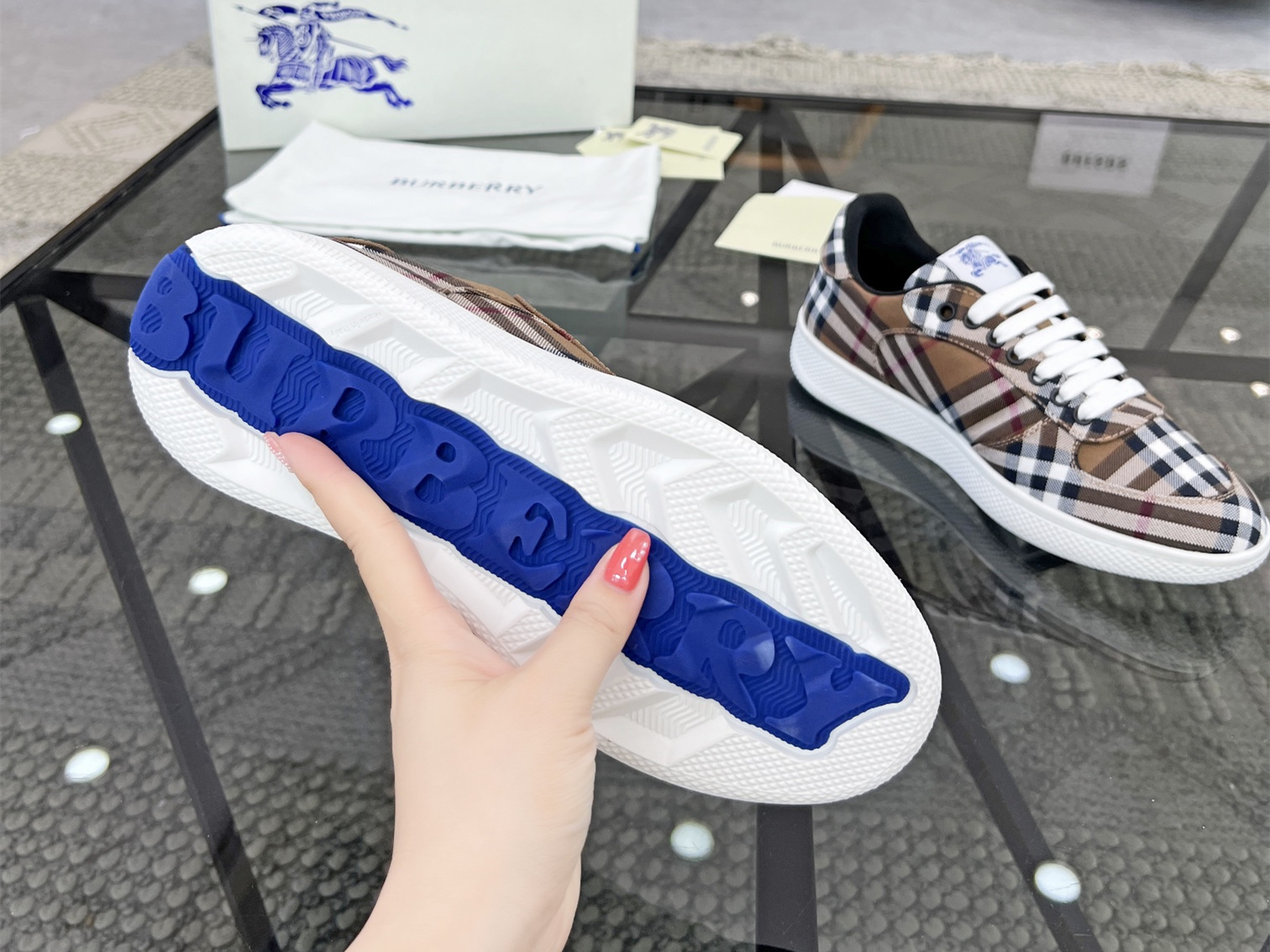 Burberry Check Terrace Sneakers