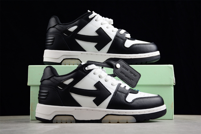 OFF-WHITE Out Of Office leather sneakers