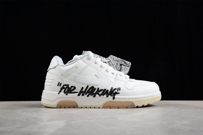 OFF-WHITE Out Of Office leather sneakers