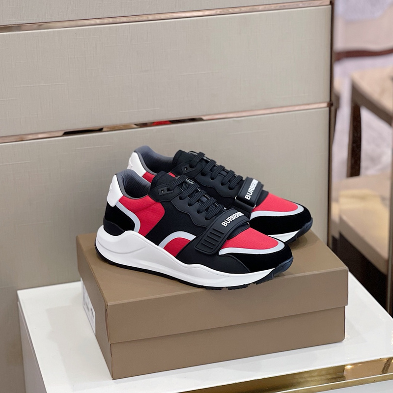 Burberry Vintage Check, Leather and Mesh Sneakers