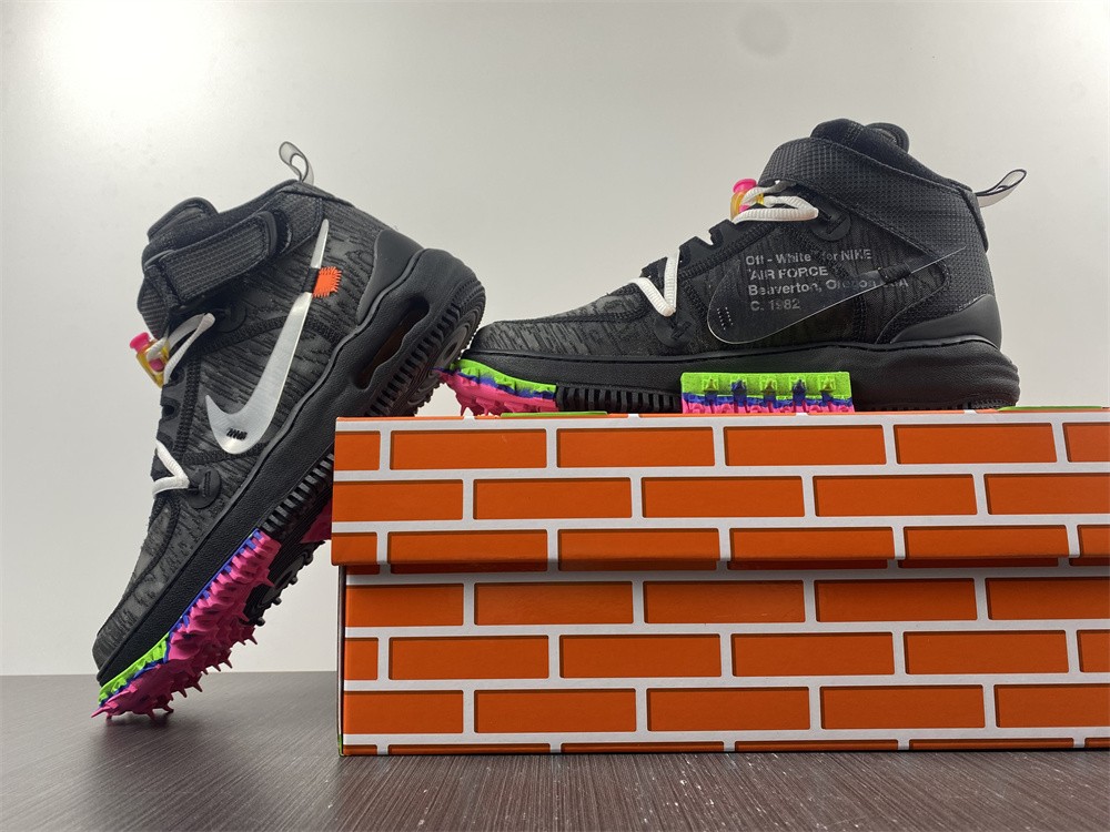 Off-White x Nike Air Force 1 Mid Black DO6290-001