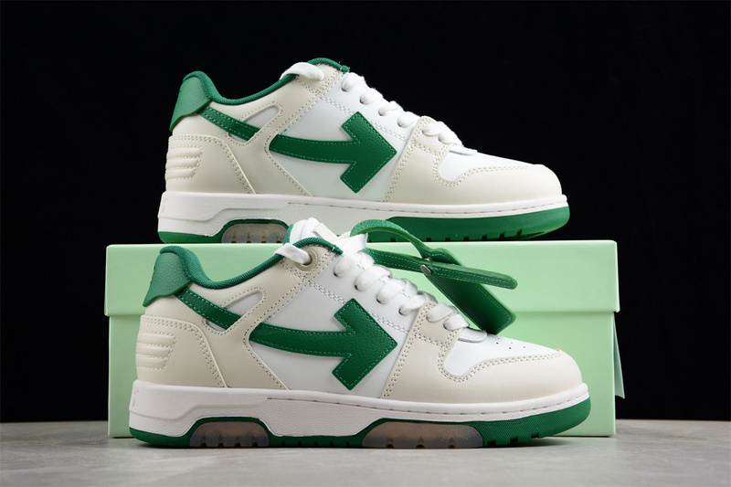 OFF-WHITE Out Of Office leather sneakers