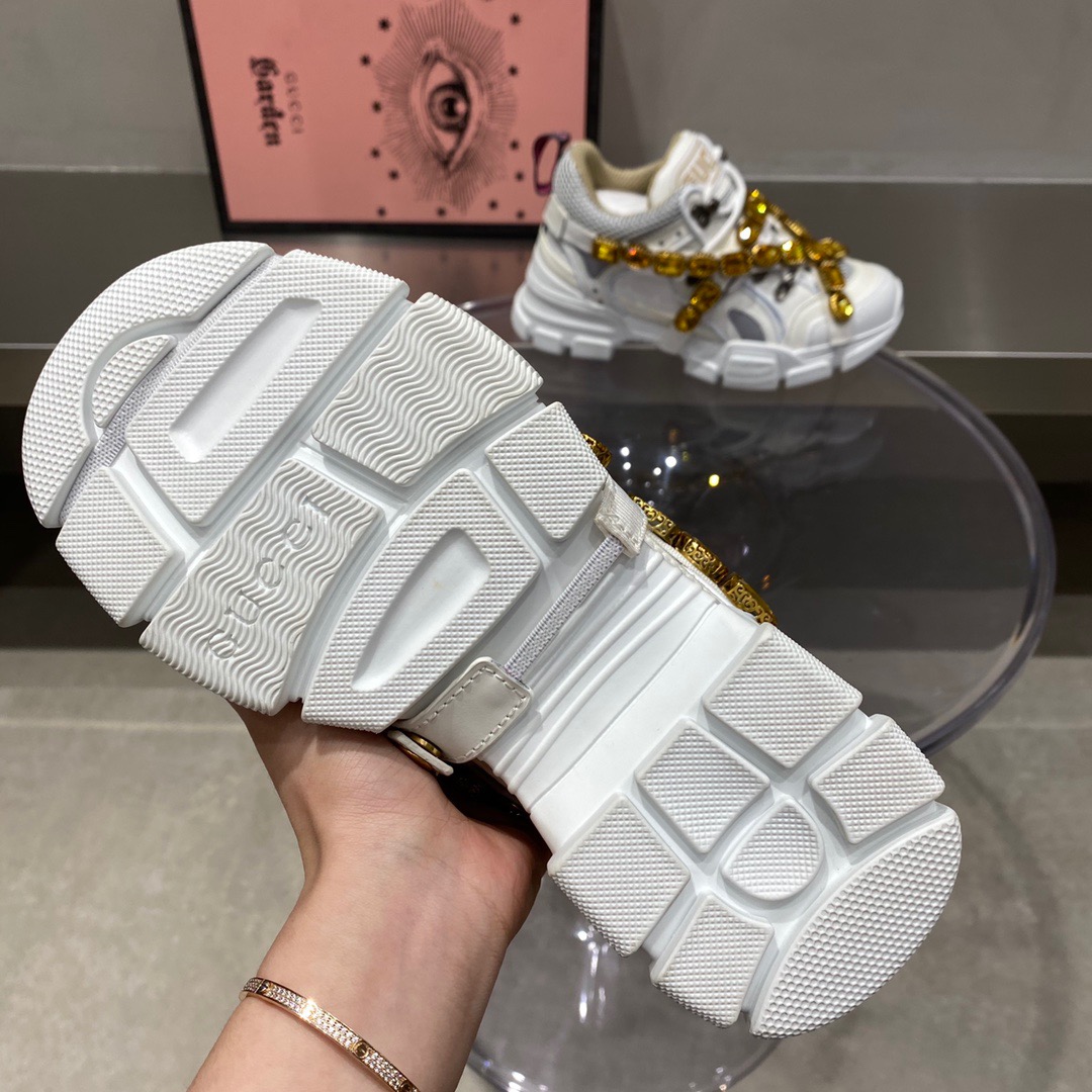 Gucci Journey Flashtrek Jewel Crystal Low Boot