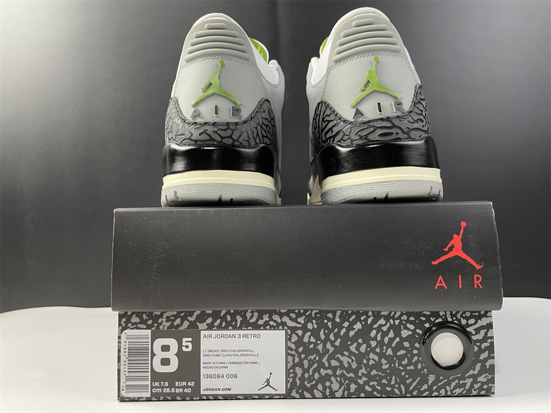 Air Jordan 3 Chlorophyll Tinker 136064-006