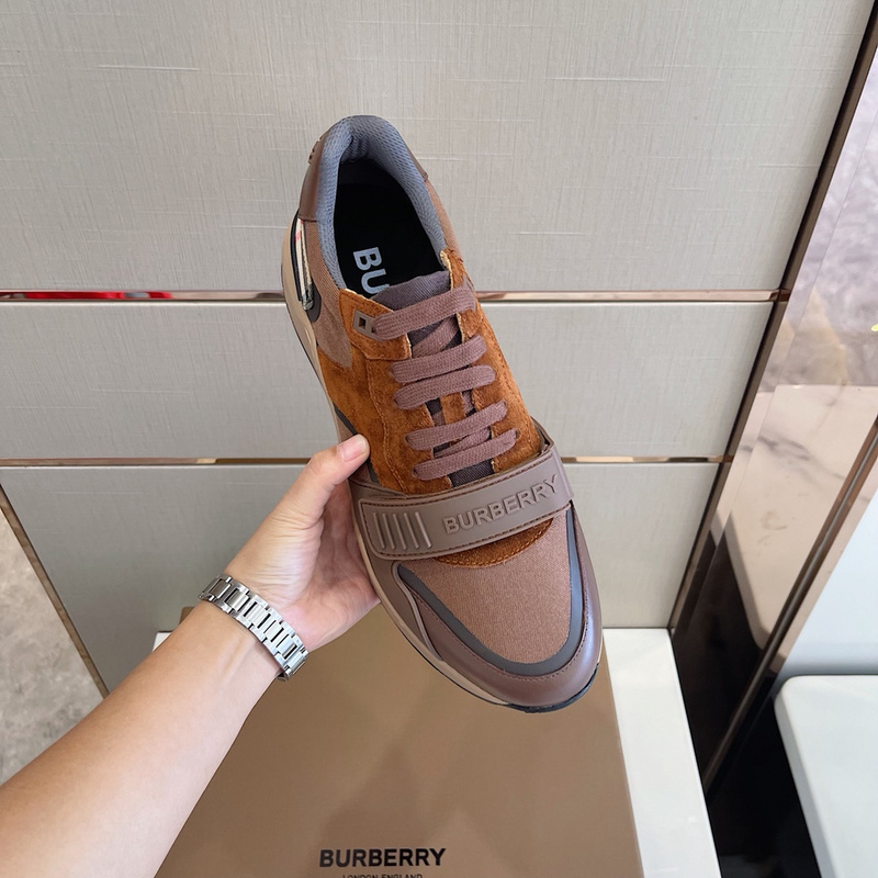 Burberry Vintage Check, Leather and Mesh Sneakers