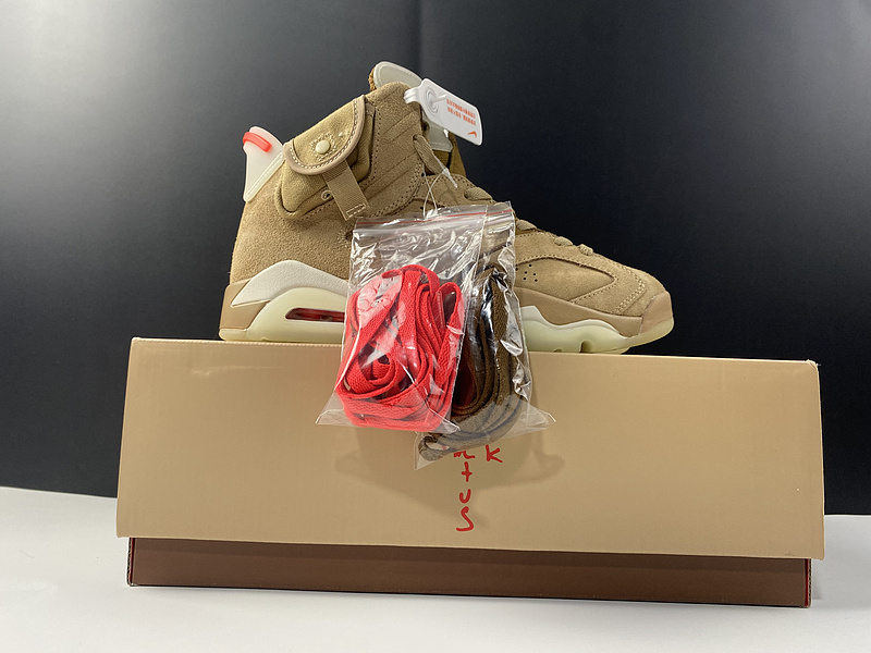 Travis Scott Air Jordan 6 British Khaki DH0690-200