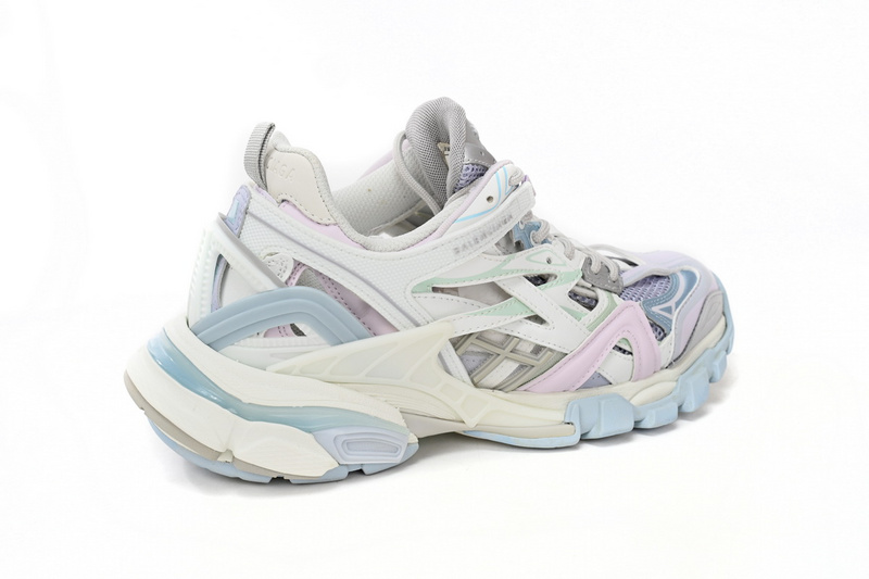 Balenciaga Track 2 Sneaker Military Black Pale White Purple  568615 W2GN3 9045
