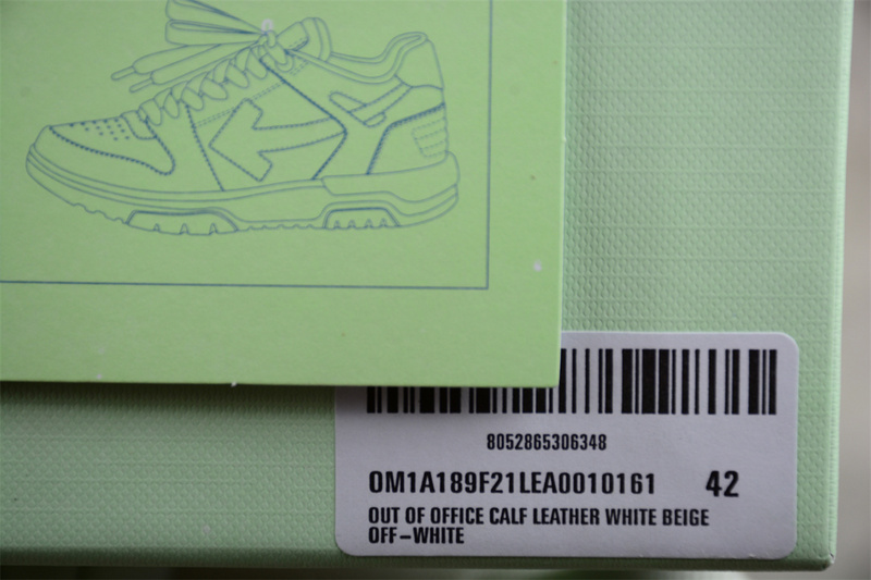 OFF-WHITE Out Of Office leather sneakers