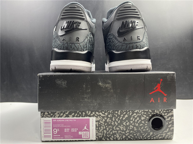 Air Jordan 3 Tinker Black Cement Grey CK4348-007