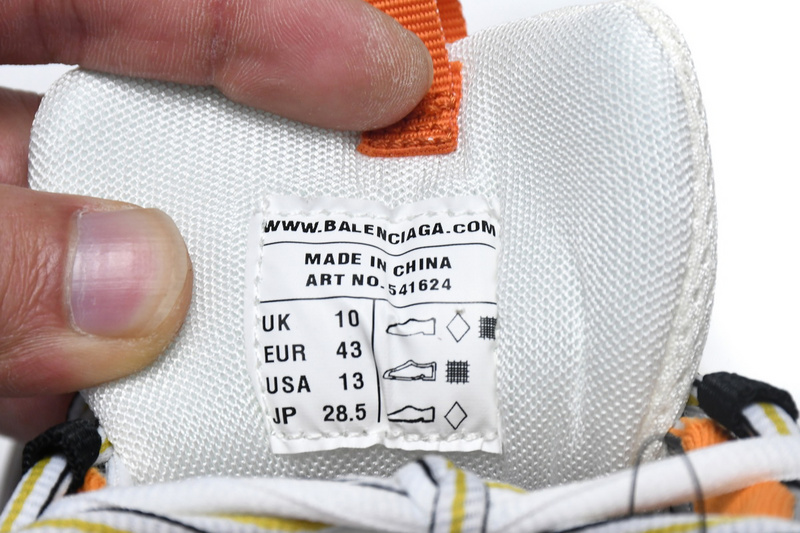 Balenciaga Tess S. White Orange Black 542436 W1GB1 9059