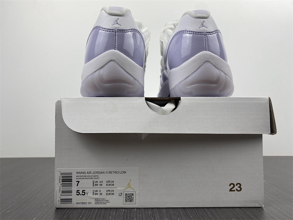 Air Jordan 11 Retro Low Pure Violet  AH 7860-101