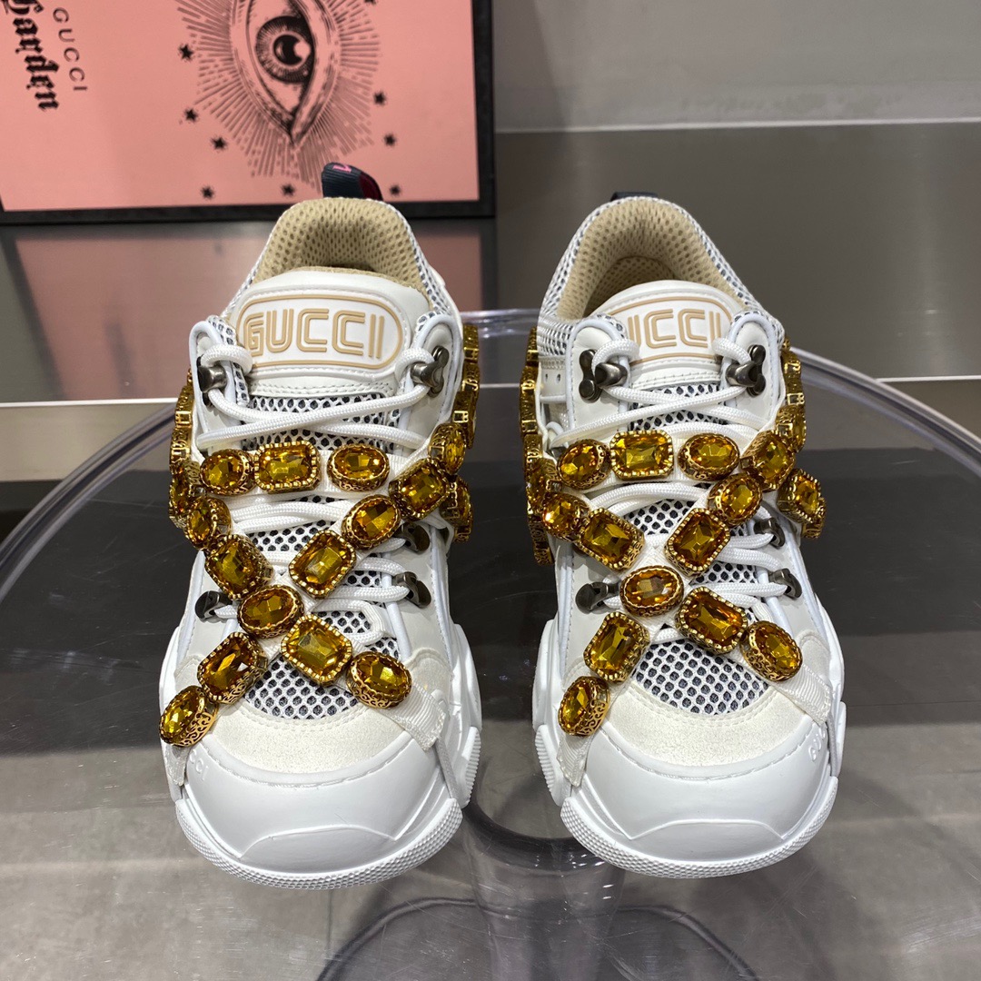 Gucci Journey Flashtrek Jewel Crystal Low Boot