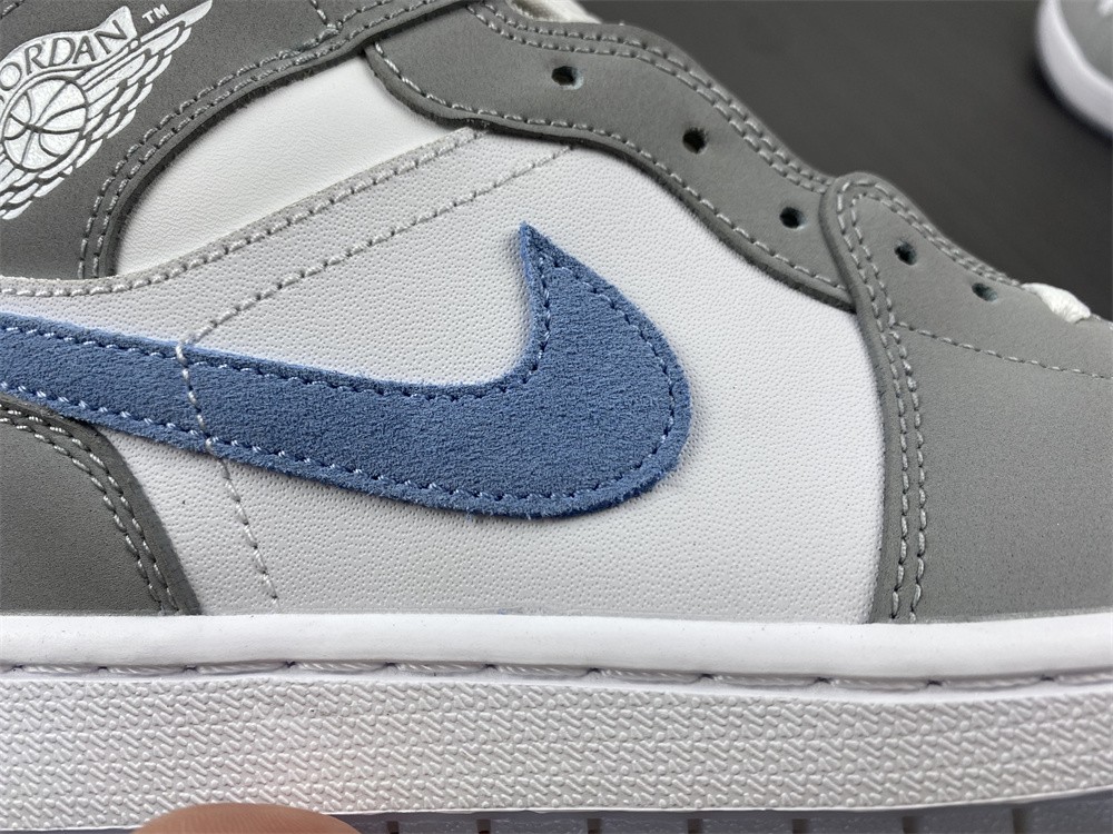 Air Jordan 1 Mid Wolf Grey Aluminum BQ6472-105