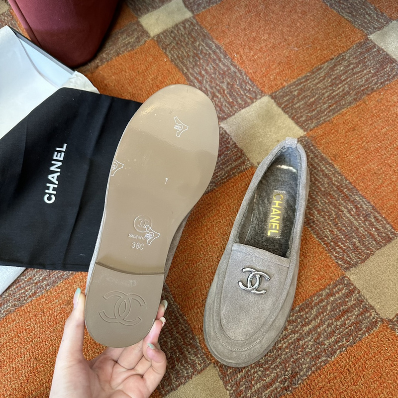 Chanel Suede loafers