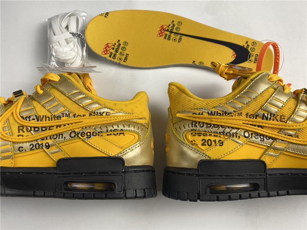 OFF-WHITE x Nike Air Rubber Dunk  University Gold CU6015-100