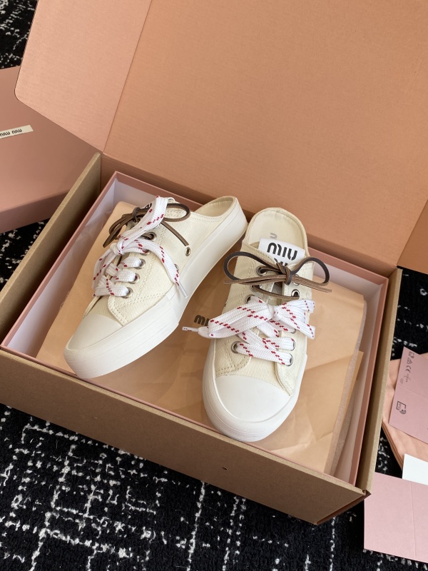 Washed Denim Sneakers