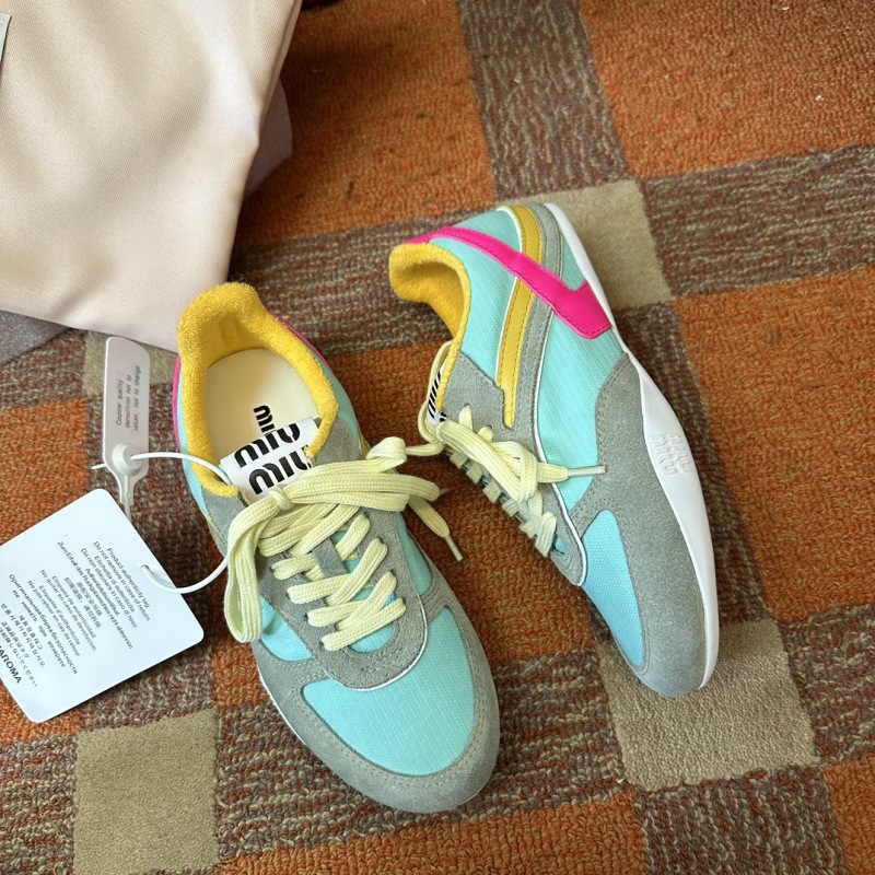 MIU MIU Gymnasium Technical Fabric Suede