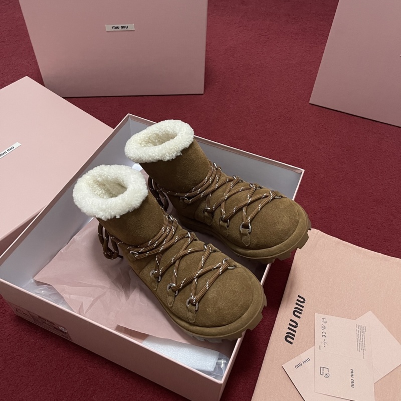 MIU MIU SUEDE ANKLE BOOTS