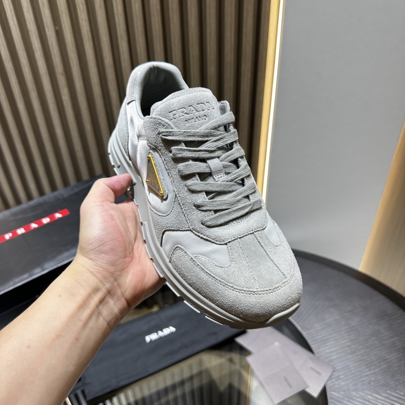 Prada suede and Re-Nylon sneakers