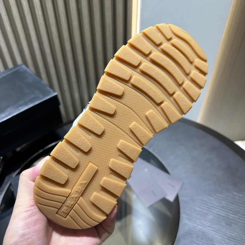 Prada suede and Re-Nylon sneakers