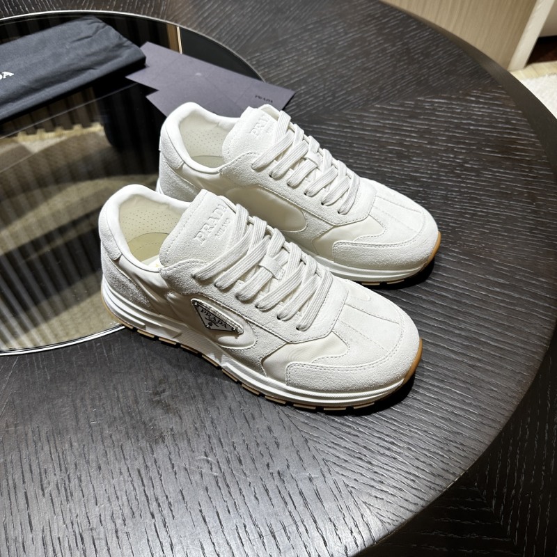 Prada suede and Re-Nylon sneakers