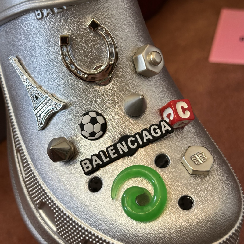 Balenciaga x Crocs Mule Black Multicolor Jibbitz