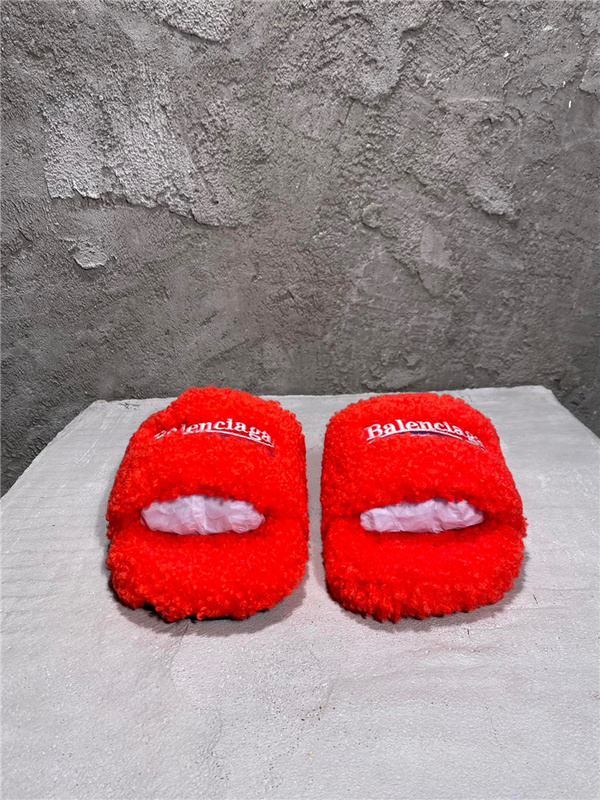 Balenciaga Furry Slides 