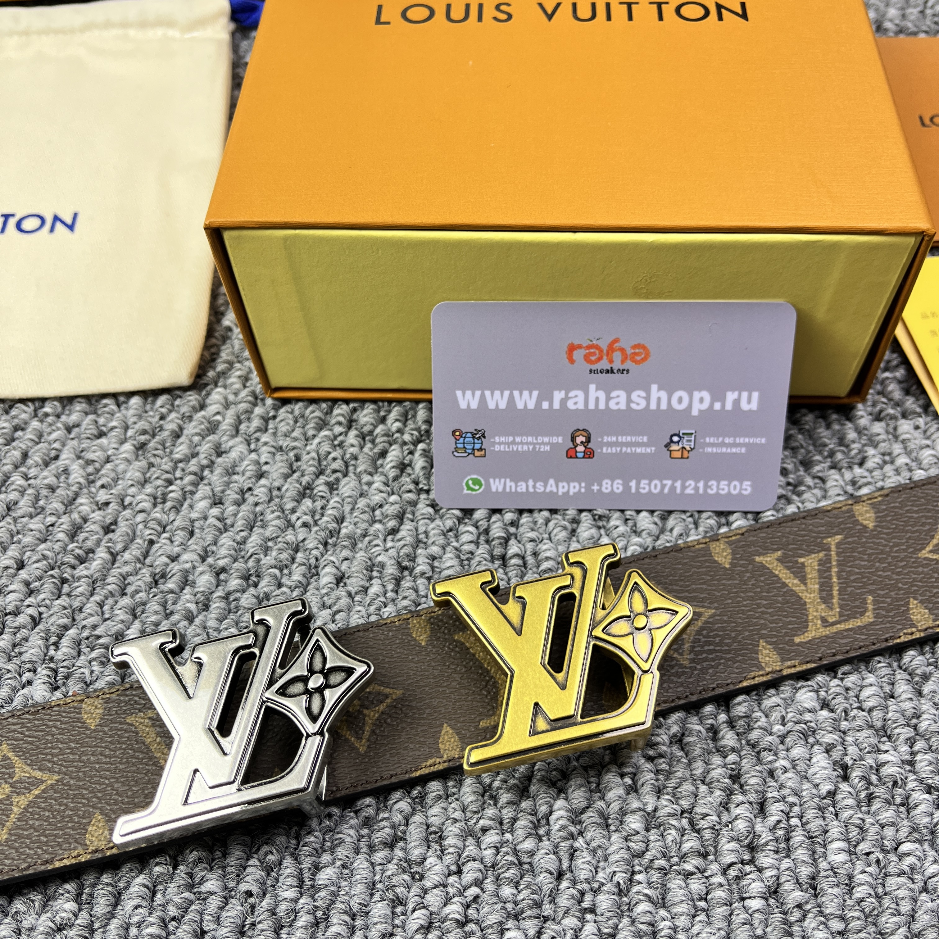 LV Flower 40mm Reversible Belt