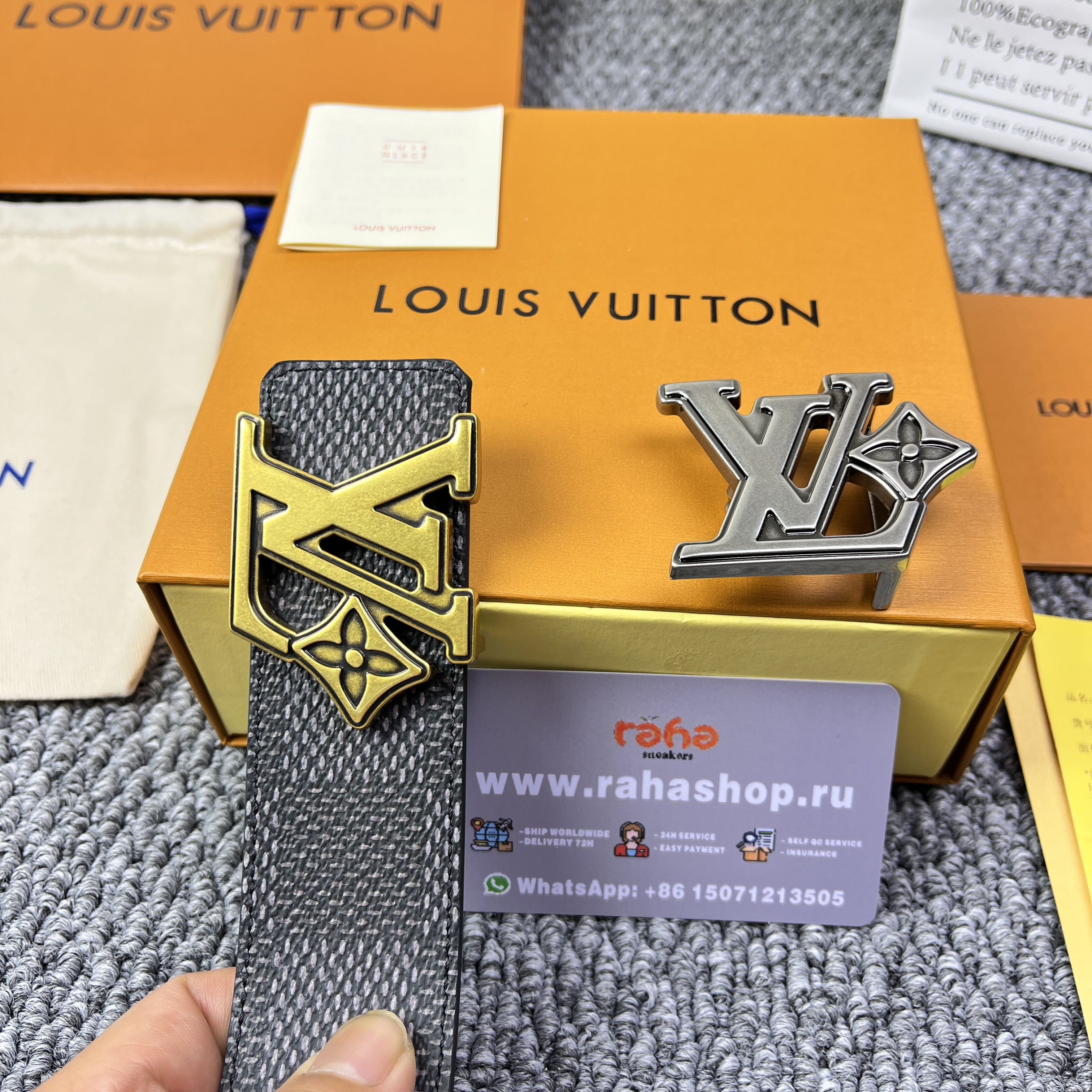LV Flower 40mm Reversible Belt