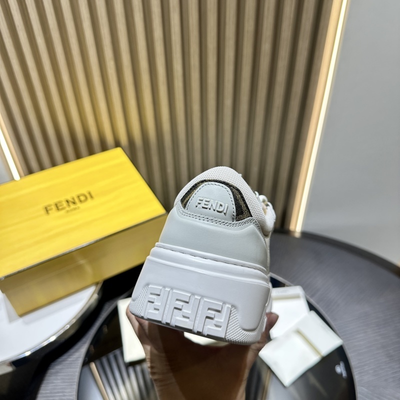 Fendi Force Low-Top Sneakers In White