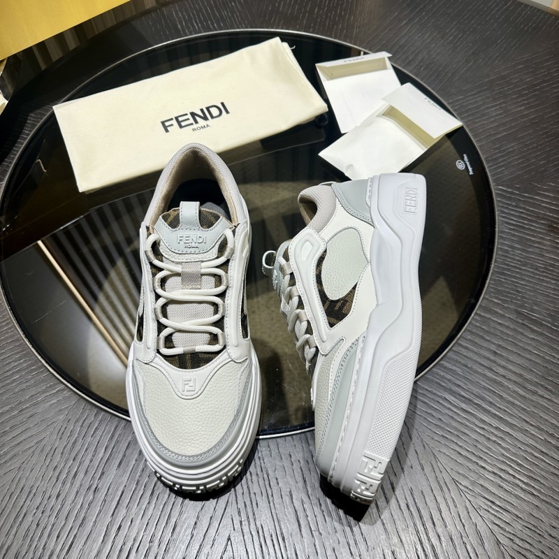 Fendi Force Low-Top Sneakers In White