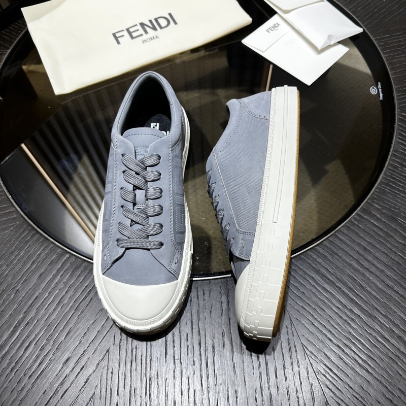 Fendi Domino Trainers in Natural