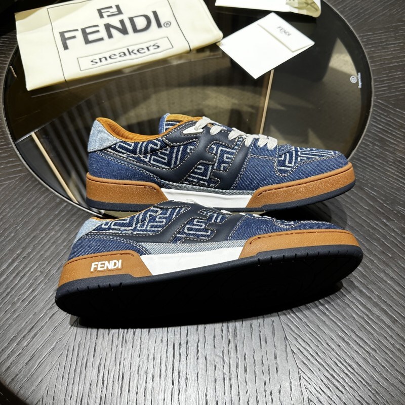 Fendi Match Sneakers Fabric Blue