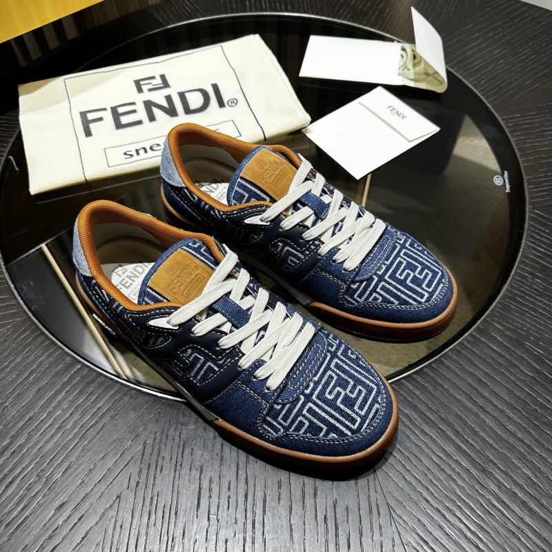 Fendi Match Sneakers Fabric Blue