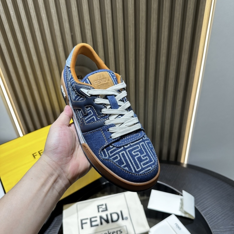 Fendi Match Sneakers Fabric Blue