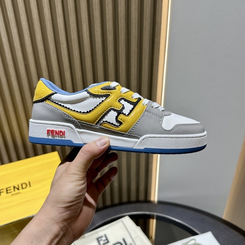 Fendi Multicolour Leather Low-Tops