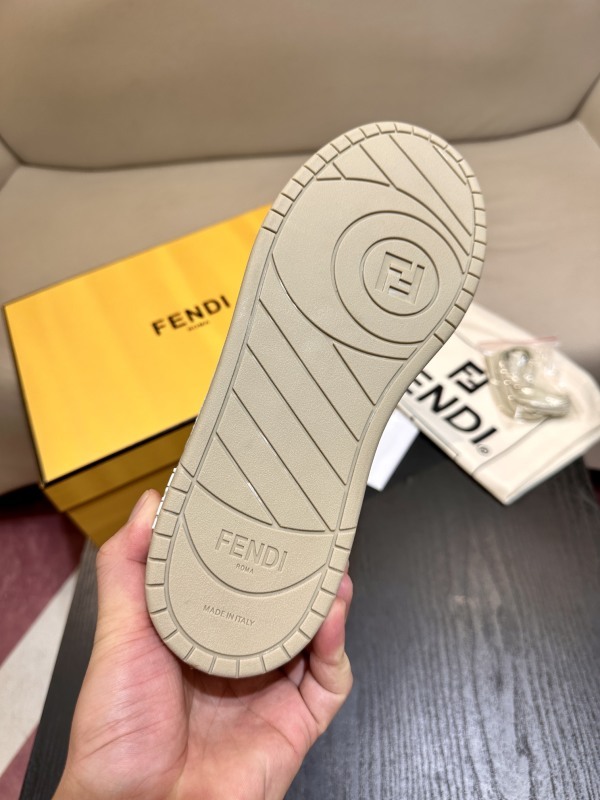 Fendi Match Leather Sneaker