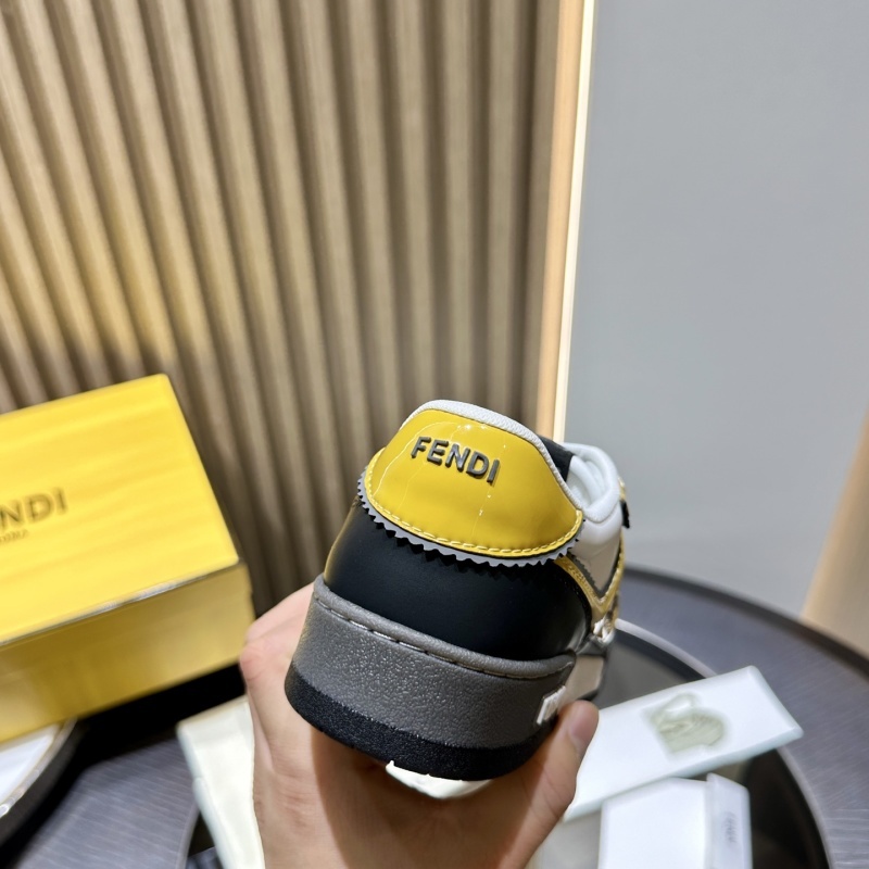 Fendi Flow Leather Sneakers