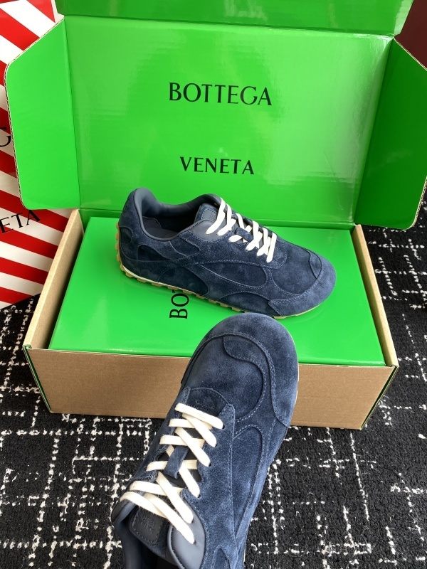 Bottega Veneta Orbit Flash Leather-trimmed Suede Sneakers