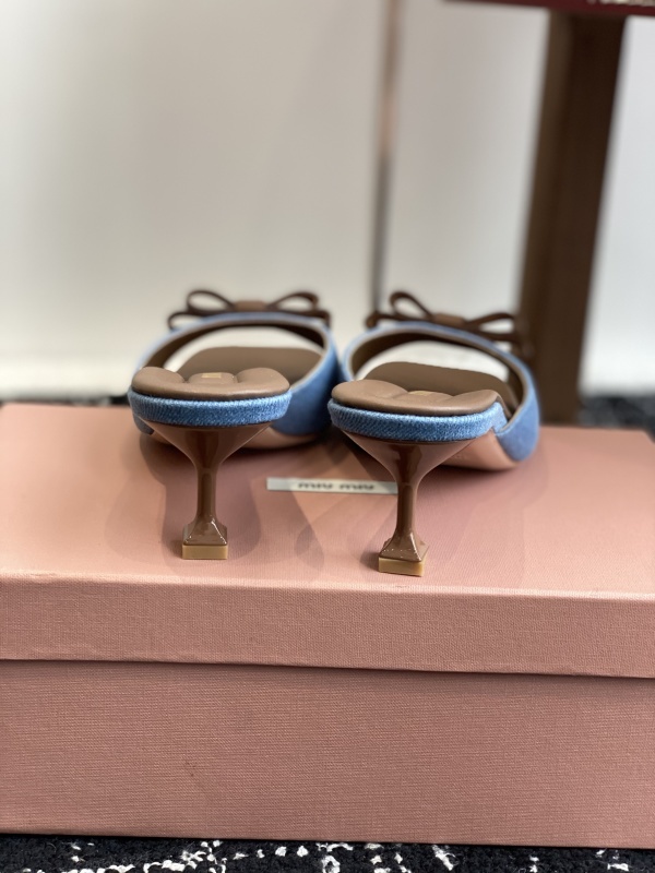 Miu Miu Bow Mules Sandals