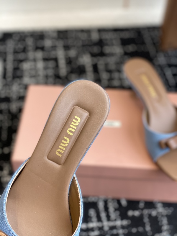 Miu Miu Bow Mules Sandals