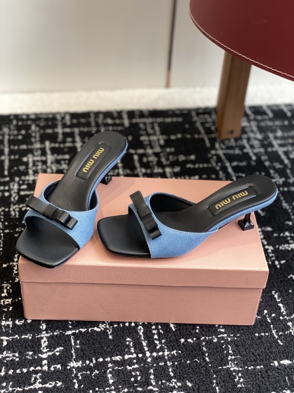 Miu Miu Bow Mules Sandals