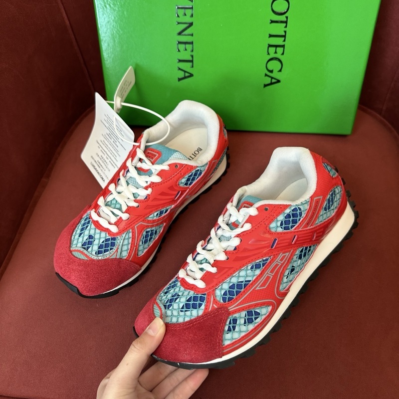 Bottega Veneta Orbit Technical Fishnet Runner Sneakers