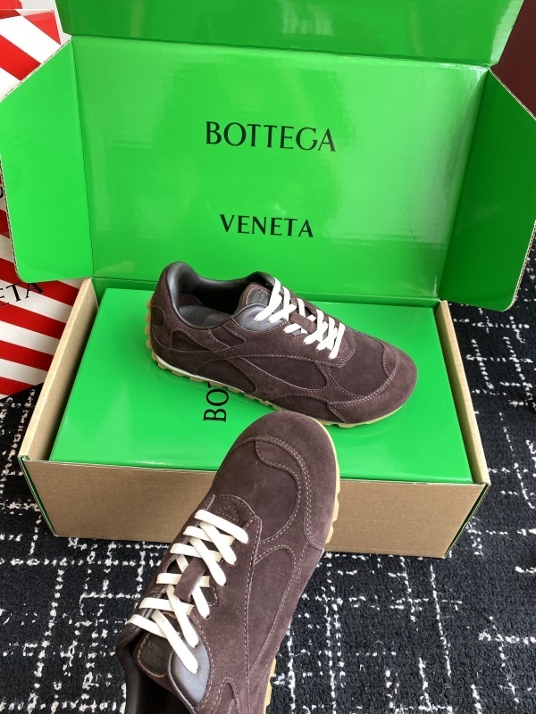 Bottega Veneta Orbit Flash Leather-trimmed Suede Sneakers