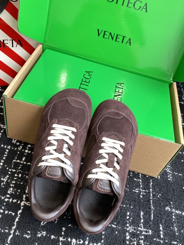 Bottega Veneta Orbit Flash Leather-trimmed Suede Sneakers
