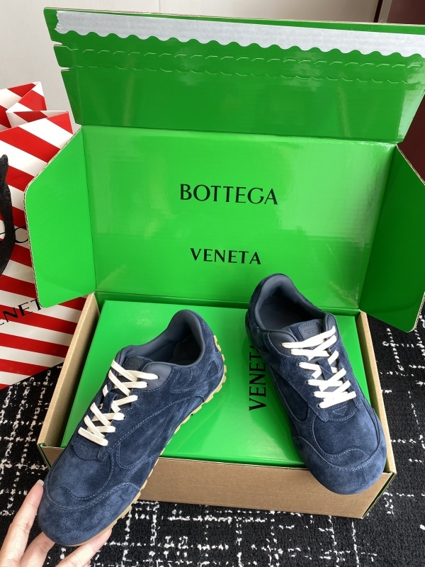 Bottega Veneta Orbit Flash Leather-trimmed Suede Sneakers