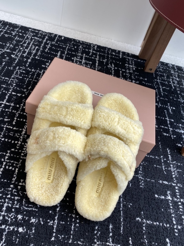 Miu Miu Wool Slippers