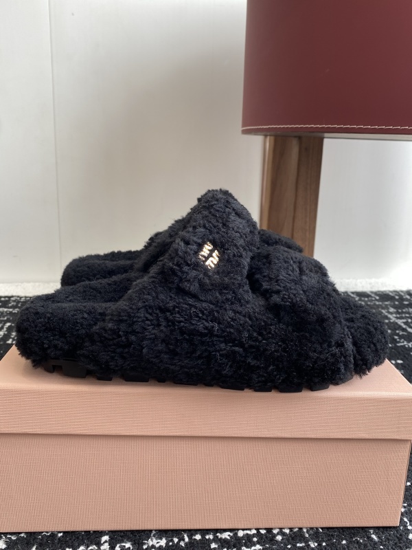 Miu Miu Wool Slippers