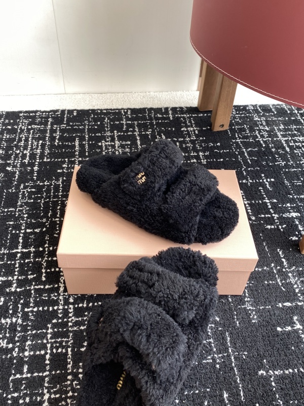 Miu Miu Wool Slippers