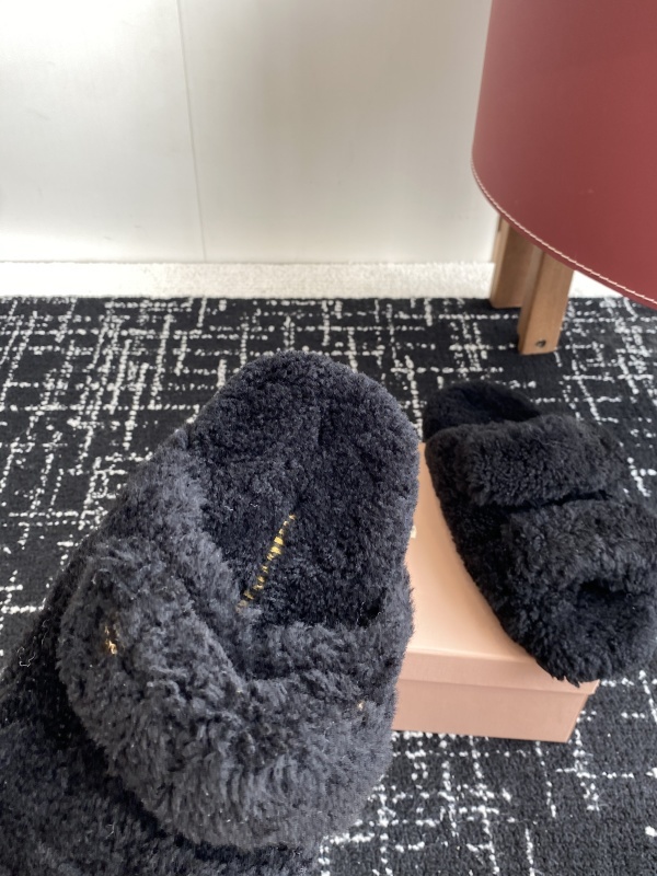 Miu Miu Wool Slippers